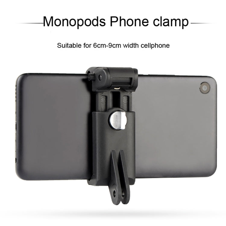 Selfie Sticks Monopods Mount Phone Clamp for iPhone, Samsung, HTC, Sony, LG and other Smartphones, Clip Range: 6-9cm, Phone Clamp