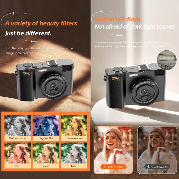 HDC-F01 3.0 inch 5K UHD Photography Digital Camera SLR Camera