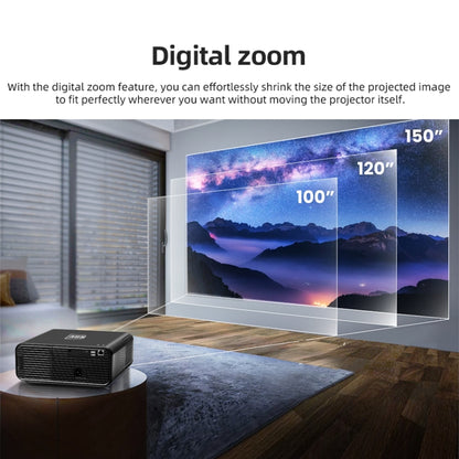 AUN U001 4K 18000 Lumens Portable Home Theater LED HD Digital Projector, EU Plug