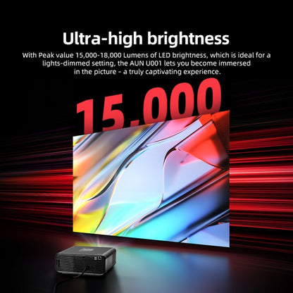 AUN U001 4K 18000 Lumens Portable Home Theater LED HD Digital Projector, US Plug, UK Plug, AU Plug