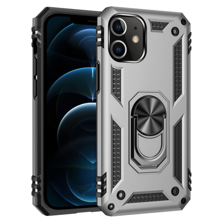 Phone cover For iPhone 12 Pro Max Shockproof TPU + PC Protective Case with 360 Degree Rotating Holder