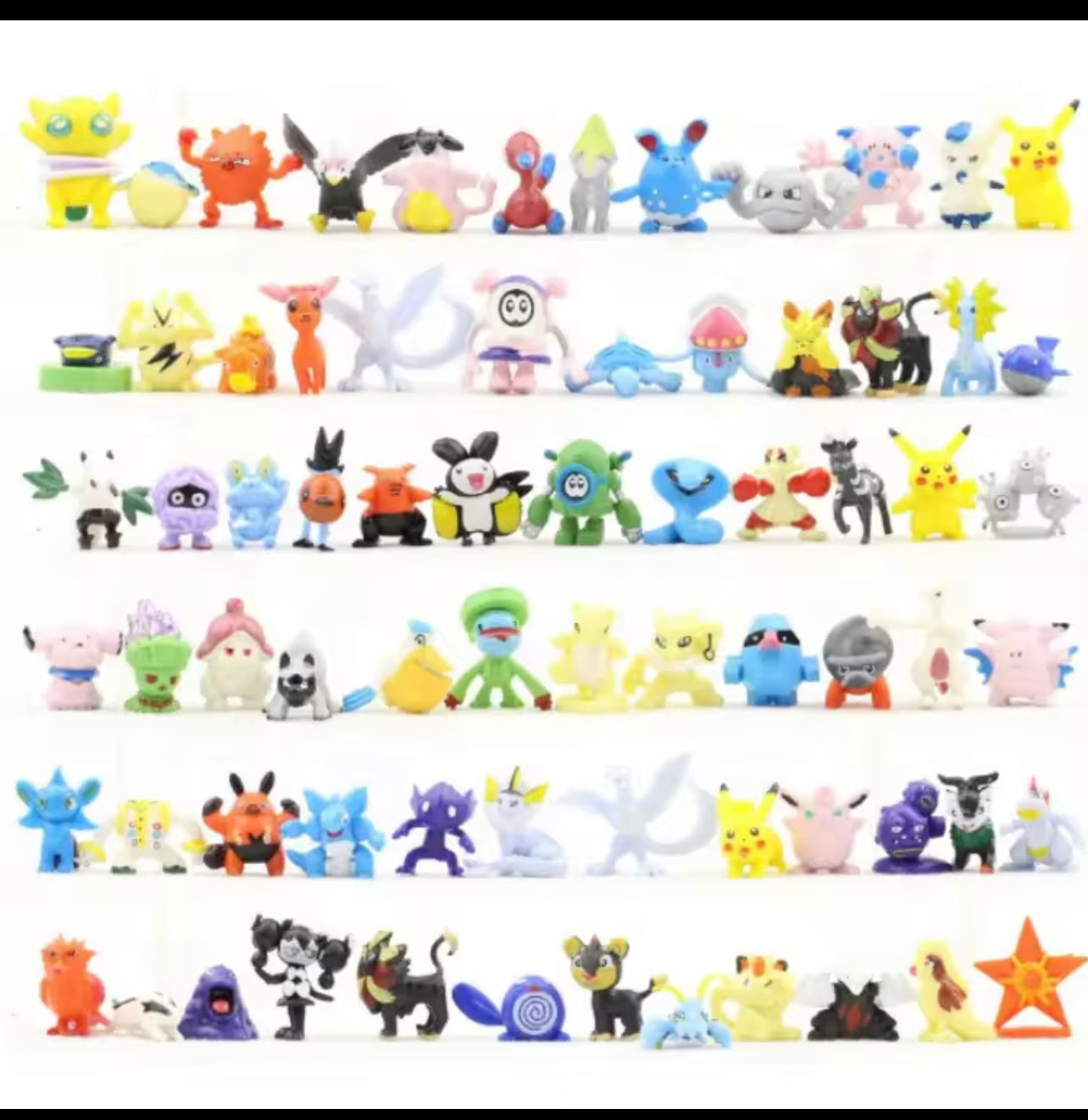 144 Style Pokemon Figure Toys Anime Pikachu Action Figure Model Ornamental Decoration Collect Toys For Children's Christmas Gift