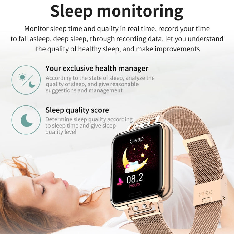 ZL13 1.22 inch Color Screen IP67 Waterproof Smart Watch, Support Sleep Monitor / Heart Rate Monitor / Menstrual Cycle Reminder, (Gold), (Silver), (Blue)