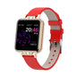 ZL13 1.22 inch Color Screen IP67 Waterproof Smart Watch, Support Sleep Monitor / Heart Rate Monitor / Menstrual Cycle Reminder, Style: Red Leather Strap, Style: Red Leather Strap