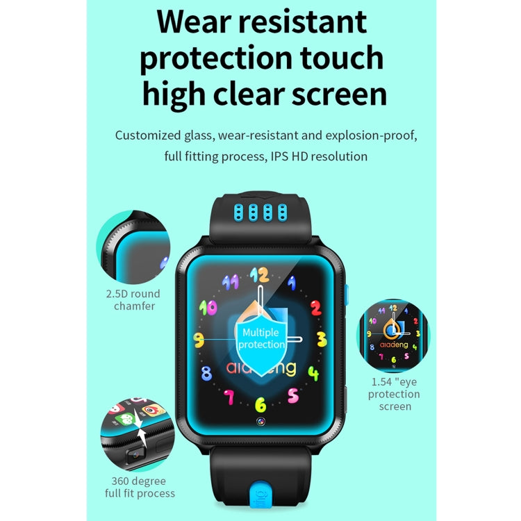 H1(1+8) 1.54 inch Full-fit Screen Dual Cameras Smart Phone Watch, Support SIM Card / GPS Tracking / Real-time Trajectory / Temperature Monitoring