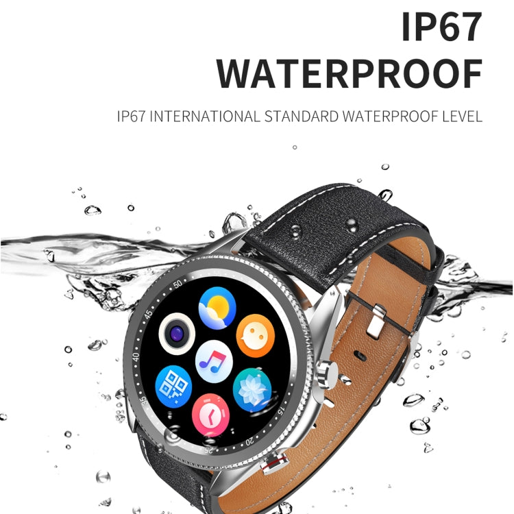 M98 1.28 inch IPS Color Screen IP67 Waterproof Smart Watch, Support Sleep Monitor / Heart Rate Monitor / Bluetooth Call, Style:Steel Strap, Steel Strap(Black), Steel Strap(Silver)