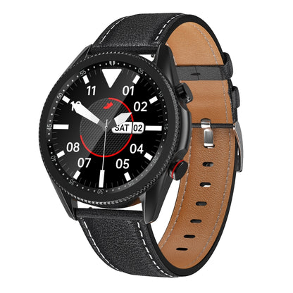 M98 1.28 inch IPS Color Screen IP67 Waterproof Smart Watch, Support Sleep Monitor / Heart Rate Monitor / Bluetooth Call, Style:Leather Strap, Leather Strap(Silver), Leather Strap(Black)