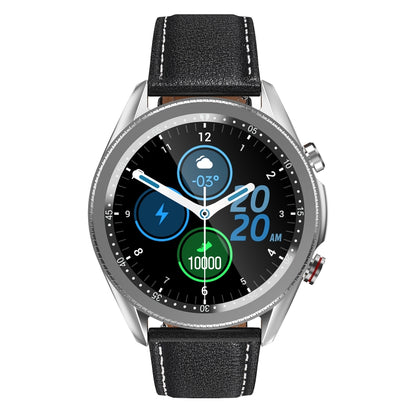 M98 1.28 inch IPS Color Screen IP67 Waterproof Smart Watch, Support Sleep Monitor / Heart Rate Monitor / Bluetooth Call, Style:Leather Strap, Leather Strap(Silver), Leather Strap(Black)