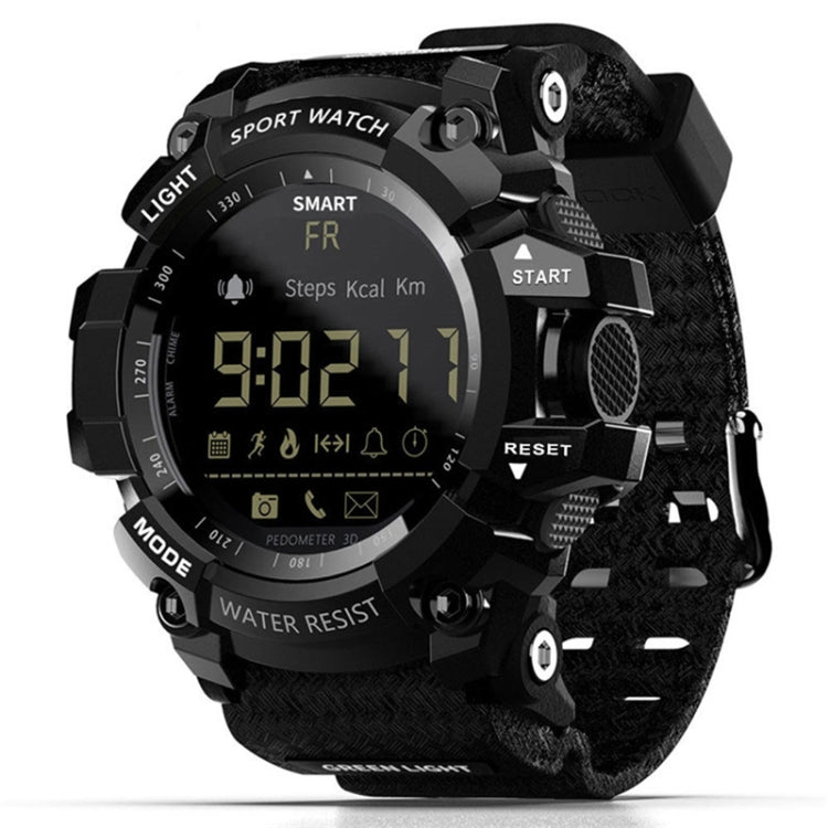 Lokmat MK16 LCD Screen 50m Waterproof Smart Watch, Support Information Reminder / Remote Camera / Walking Motion Monitor