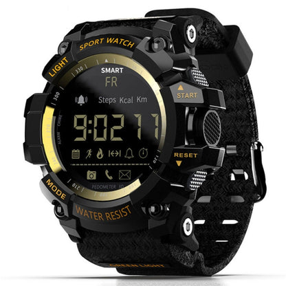 Lokmat MK16 LCD Screen 50m Waterproof Smart Watch, Support Information Reminder / Remote Camera / Walking Motion Monitor