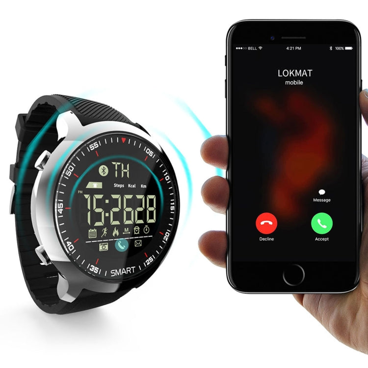 Lokmat MK18 1.1 inch Circle Screen IP68 Waterproof Smart Watch, Support Information Reminder / Remote Camera / Walking Motion Monitor