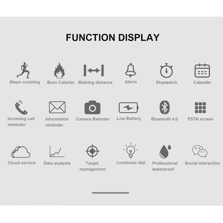 Lokmat MK22 1.21 inch FSTN LCD Screen 50m Waterproof Smart Watch, Support Information Reminder / Remote Camera / Sport Record, EDA001133601A, EDA001133601B, EDA001133601C