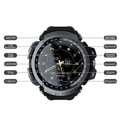 Lokmat MK28 1.4 inch FSTN Screen IP68 Waterproof Smart Watch, Support Information Reminder / Remote Camera / Sport Record