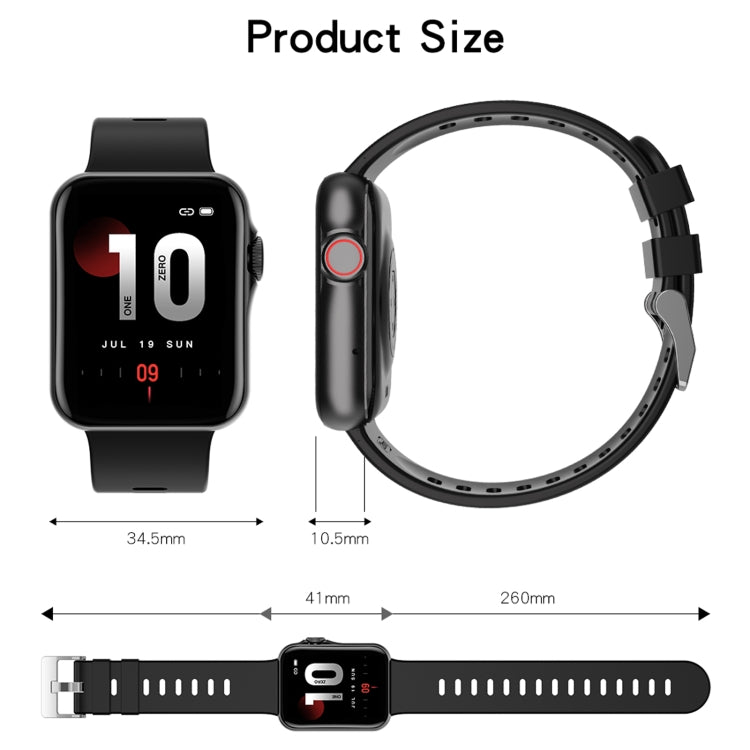 D06 1.6 inch IPS Color Screen IP67 Waterproof Smart Watch, Support Sport Monitoring / Sleep Monitoring / Heart Rate Monitoring