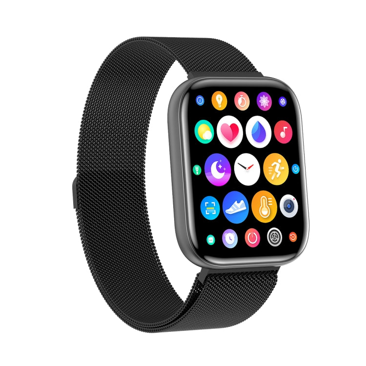 G69 1.69 inch Square Color Screen IP68 Waterproof Smart Watch, Support Blood Pressure Monitoring / Sleep Monitoring / Heart Rate Monitoring, Style: Steel Strap, Steel Strap