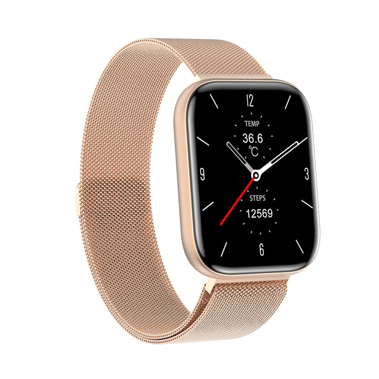 G69 1.69 inch Square Color Screen IP68 Waterproof Smart Watch, Support Blood Pressure Monitoring / Sleep Monitoring / Heart Rate Monitoring, Style: Steel Strap, Steel Strap