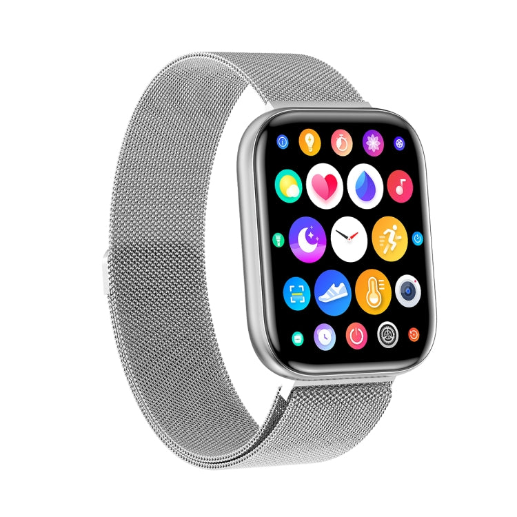 G69 1.69 inch Square Color Screen IP68 Waterproof Smart Watch, Support Blood Pressure Monitoring / Sleep Monitoring / Heart Rate Monitoring, Style: Steel Strap, Steel Strap