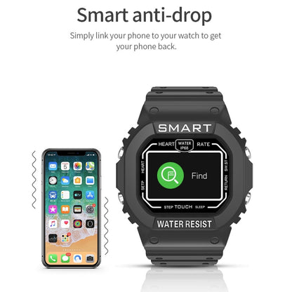 K16 1.14 inch TFT Color Screen IP68 Waterproof Smart Watch, Support Bluetooth Music / Sleep Monitoring / Heart Rate Monitoring