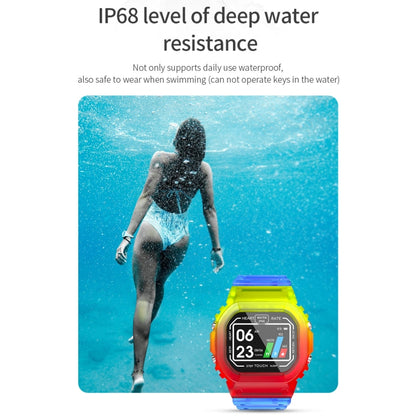 K16 1.14 inch TFT Color Screen IP68 Waterproof Smart Watch, Support Bluetooth Music / Sleep Monitoring / Heart Rate Monitoring