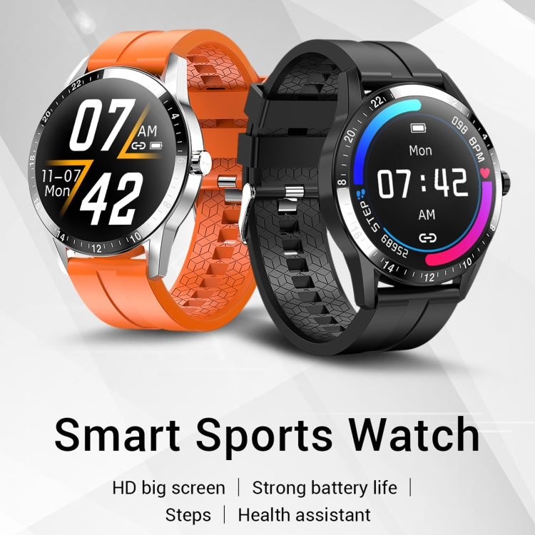G20 1.3 inc IPS Color Screen IP67 Waterproof Smart Watch, Support Blood Oxygen Monitoring / Sleep Monitoring / Heart Rate Monitoring, Style: Silicone Strap, Style: Silicone Strap