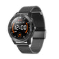 MX12 1.3 inch IPS Color Screen IP68 Waterproof Smart Watch, Support Bluetooth Call / Sleep Monitoring / Heart Rate Monitoring, Steel Strap, Silicone Strap