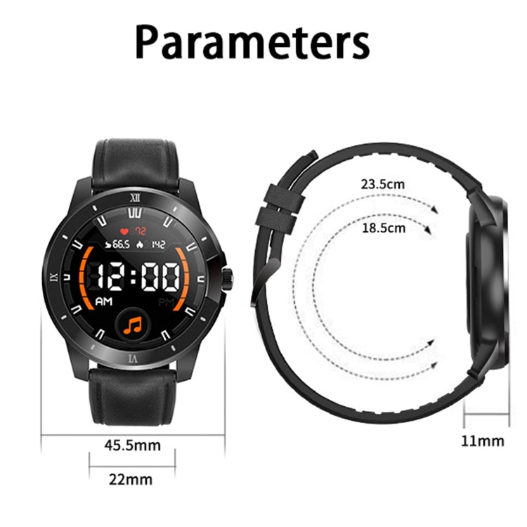 MX12 1.3 inch IPS Color Screen IP68 Waterproof Smart Watch, Support Bluetooth Call / Sleep Monitoring / Heart Rate Monitoring, Steel Strap, Silicone Strap