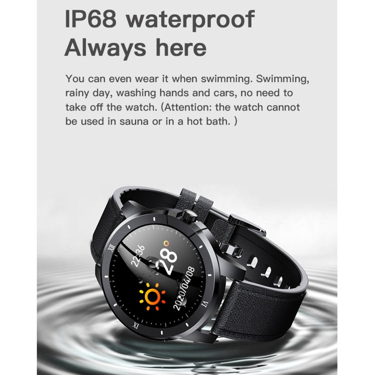 MX12 1.3 inch IPS Color Screen IP68 Waterproof Smart Watch, Support Bluetooth Call / Sleep Monitoring / Heart Rate Monitoring, Steel Strap, Silicone Strap