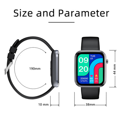 Z15 1.69 inch Touch Screen IP67 Waterproof Smart Watch, Support Blood Pressure Monitoring / Sleep Monitoring / Heart Rate Monitoring