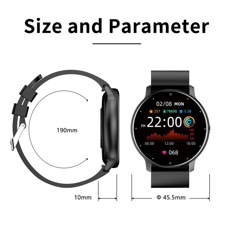 ZL02 1.28 inch Touch Screen IP67 Waterproof Smart Watch, Support Blood Pressure Monitoring / Sleep Monitoring / Heart Rate Monitoring