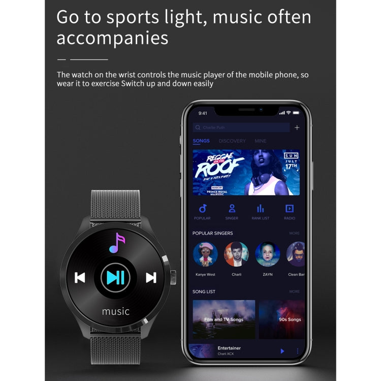 Q9L 1.28 inch IPS Color Screen IP67 Waterproof Smart Watch, Support Blood Pressure Monitoring / Heart Rate Monitoring / Sleep Monitoring