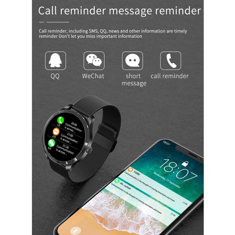 Q9L 1.28 inch IPS Color Screen IP67 Waterproof Smart Watch, Support Blood Pressure Monitoring / Heart Rate Monitoring / Sleep Monitoring