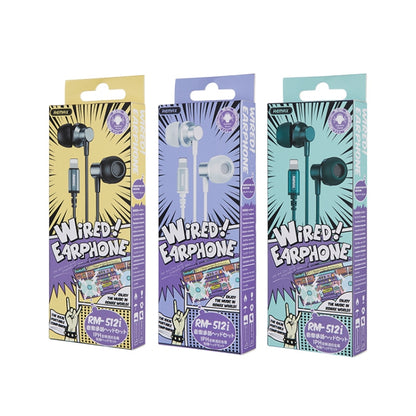 Remax RM-512i 8 Pin Interface Wired Call Music Earphone, Support Wired Control, Cable Length: 1.2m