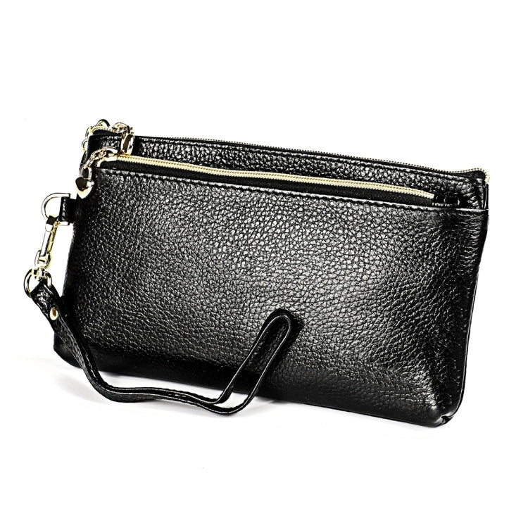 Ladies Multifunctional Cowhide Zipper Coin Purse Car Key Case