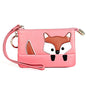 Ladies Sewing Thread Leather Fox Handbags Cute Mini Key Case