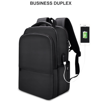 SJ01 Business Casual Computer Backpack with USB Charging Port, 13-15 inch Universal, 15.6-17.3 inch Universal