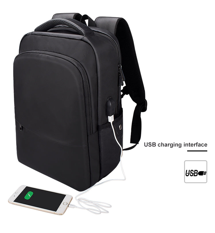 SJ01 Business Casual Computer Backpack with USB Charging Port, 13-15 inch Universal, 15.6-17.3 inch Universal