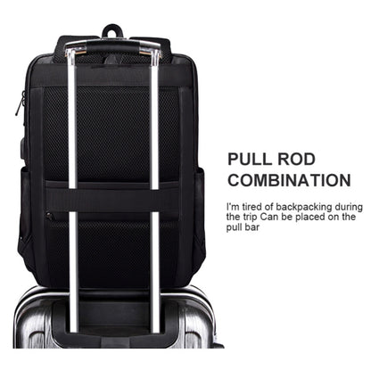 SJ01 Business Casual Computer Backpack with USB Charging Port, 13-15 inch Universal, 15.6-17.3 inch Universal