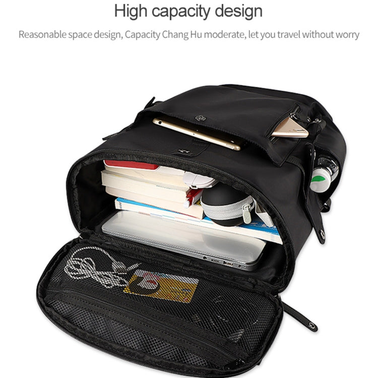 SJ02 13-15.6 inch Universal Large-capacity Laptop Backpack with USB Charging Port