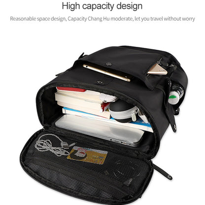 SJ02 13-15.6 inch Universal Large-capacity Laptop Backpack with USB Charging Port