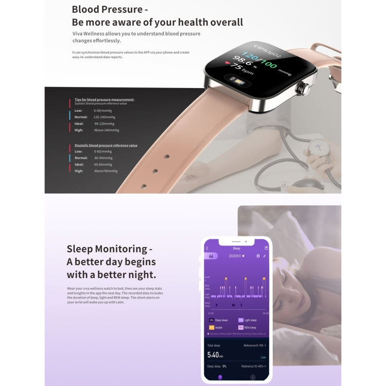 H1 1.3 inch TFT Screen IP68 Waterproof Smart Watch, Support Sleep Monitoring / Heart Rate Monitoring / ECG Electrocardiogram / Vascular Management / Body Temperature Monitoring