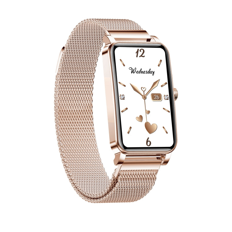 ZX19 1.45 inch HD Screen Bluetooth 5.0 IP68 Waterproof Women Smart Watch, Support Sleep Monitor / Menstrual Cycle Reminder / Heart Rate Monitor / Blood Oxygen Monitoring, Style: Milanese Strap, Milanese Strap(Gold), Milanese Strap(Silver)