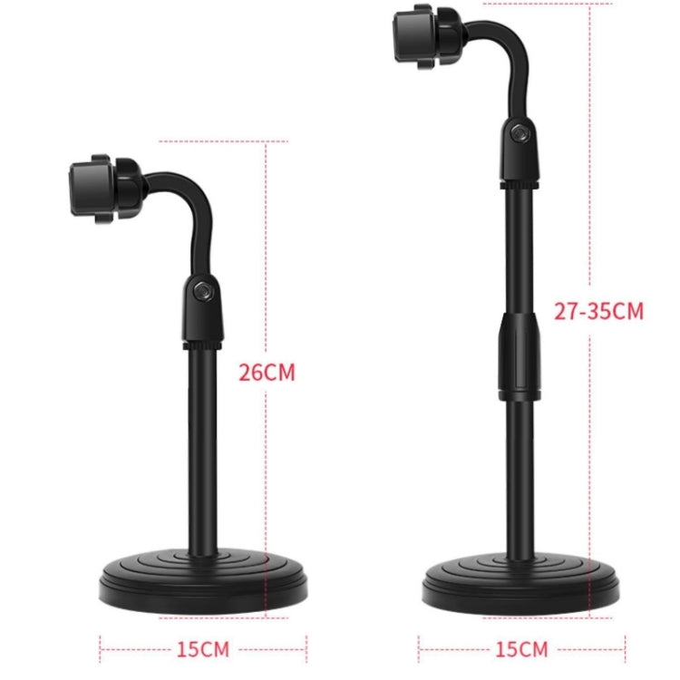 Desktop Stand Mobile Phone Tablet Live Broadcast Stand Telescopic Disc Stand, 1 PC