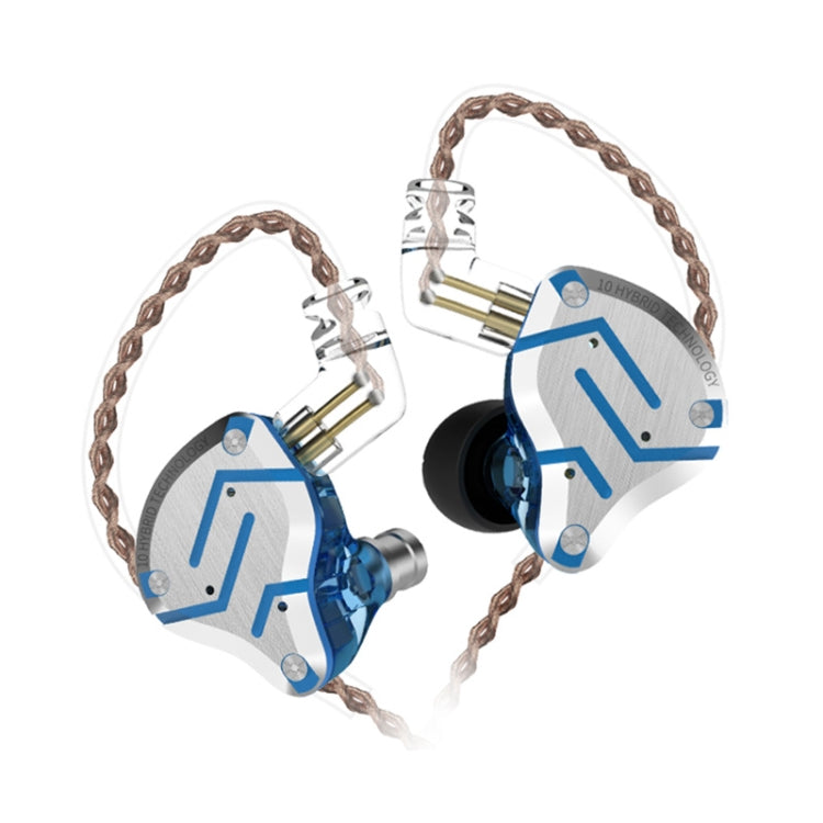 KZ ZS10 Pro 10-unit Ring Iron Gaming In-ear Wired Earphone,, ZS10 Pro Mic Version(Black), ZS10 Pro Standard Version(Diamond Blue), ZS10 Pro Mic Version(Blue), ZS10 Pro Mic Version(Streamer Blue), ZS10 Pro Mic Version(Glare Gold)