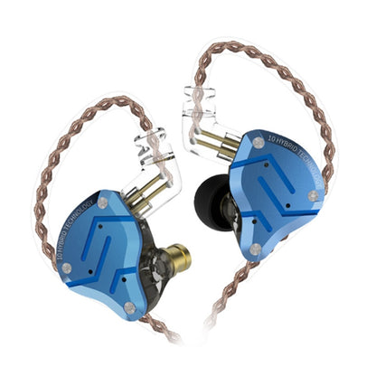 KZ ZS10 Pro 10-unit Ring Iron Gaming In-ear Wired Earphone,, ZS10 Pro Mic Version(Black), ZS10 Pro Standard Version(Diamond Blue), ZS10 Pro Mic Version(Blue), ZS10 Pro Mic Version(Streamer Blue), ZS10 Pro Mic Version(Glare Gold)