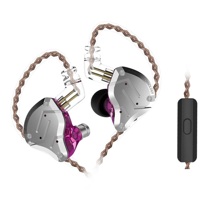 KZ ZS10 Pro 10-unit Ring Iron Gaming In-ear Wired Earphone,, ZS10 Pro Mic Version(Black), ZS10 Pro Standard Version(Diamond Blue), ZS10 Pro Mic Version(Blue), ZS10 Pro Mic Version(Streamer Blue), ZS10 Pro Mic Version(Glare Gold)