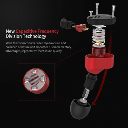 KZ ZSA Ring Iron Hybrid Drive Sport In-ear Wired Earphone,, ZSA Standard Version(Black Red), ZSA Standard Version(Grey), ZSA Mic Version(Black Red), ZSA Mic Version(Grey)