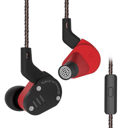 KZ ZSA Ring Iron Hybrid Drive Sport In-ear Wired Earphone,, ZSA Standard Version(Black Red), ZSA Standard Version(Grey), ZSA Mic Version(Black Red), ZSA Mic Version(Grey)