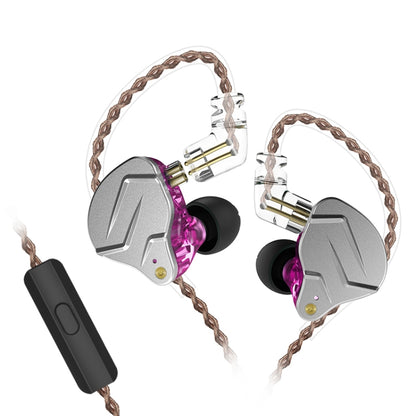 KZ ZSN Pro Ring Iron Hybrid Drive Metal In-ear Wired Earphone,, ZSN Standard Version(Grey), ZSN Standard Version(Blue), ZSN Standard Version(Purple), ZSN Mic Version(Grey), ZSN Mic Version(Blue), ZSN Mic Version(Purple)
