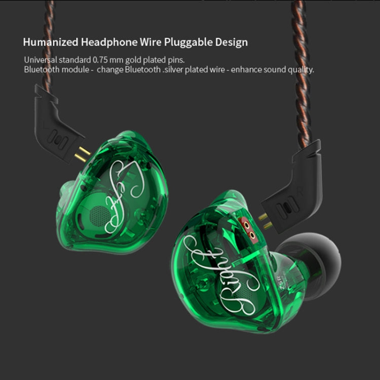 KZ ZSR 6-unit Ring Iron In-ear Wired Earphone,, ZSR Standard Version(White), ZSR Standard Version(Black), ZSR Standard Version(Red), Standard Version(Green), ZSR Mic Version(White), ZSR Mic Version(Black), ZSR Mic Version(Red), ZSR Mic Version(Green)