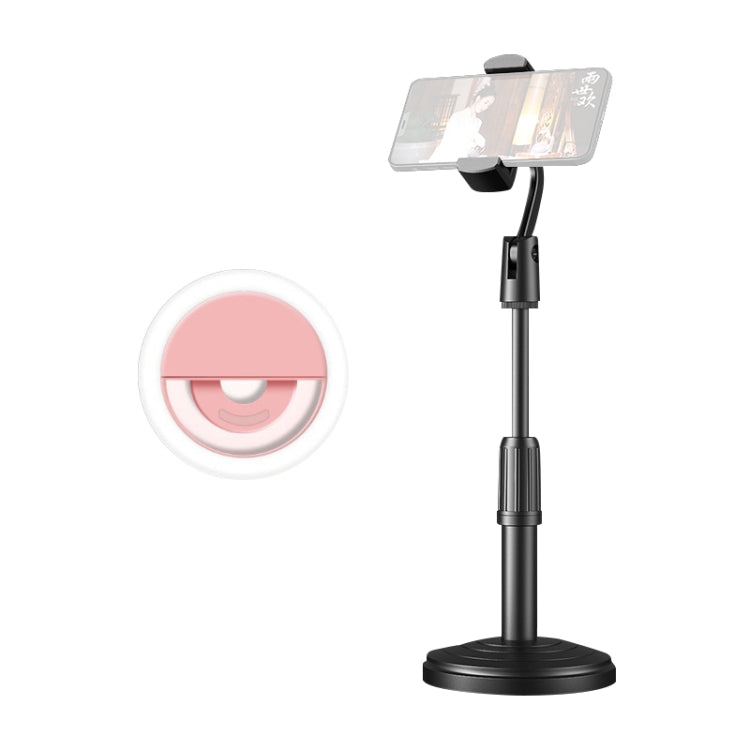 Desktop Stand Mobile Phone Tablet Live Broadcast Stand Telescopic Disc Stand, Holder + Fill Light, Holder + Remote Control